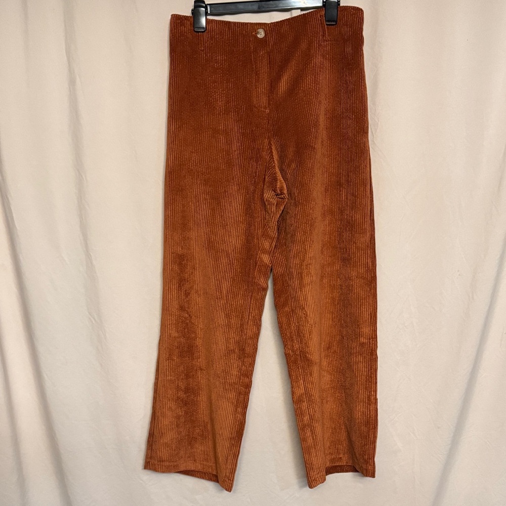 Ruti Wide Leg Corduroy Pants, Size 3, US M/L, Color Orangey Brown